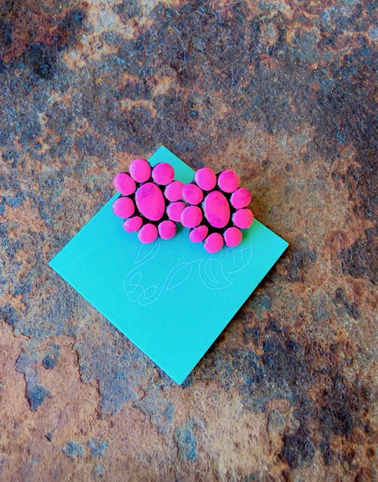 Mini Pink Earrings