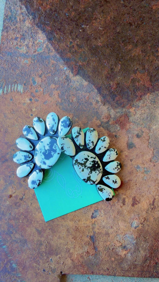 White Buffalo Earrings